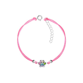 Pfotenabdruck Kinder Armband 925 Silber