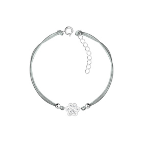 Pfotenabdruck Kinder Armband 925 Silber