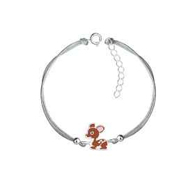 Hirsch Kinder Armband 925 Silber