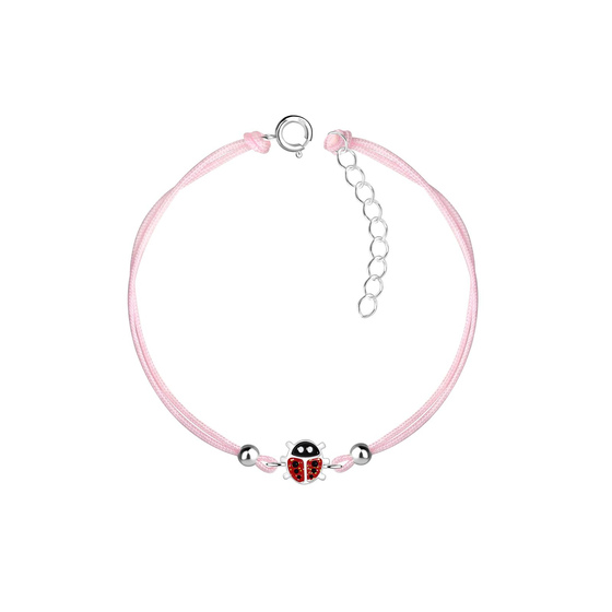 Marienkfer Kinder Armband 925 Silber