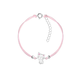 Katzen Kinder Armband 925 Silber