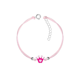 Kronen Kinder Armband 925 Silber
