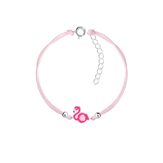 Flamingo Kinder Armband 925 Silber