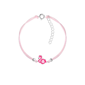 Flamingo Kinder Armband 925 Silber