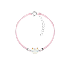 Katzen Kinder Armband 925 Silber