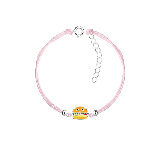 Burger Kinder Armband 925 Silber