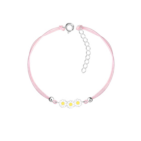 Gänseblümchen Kinder Armband 925 Silber