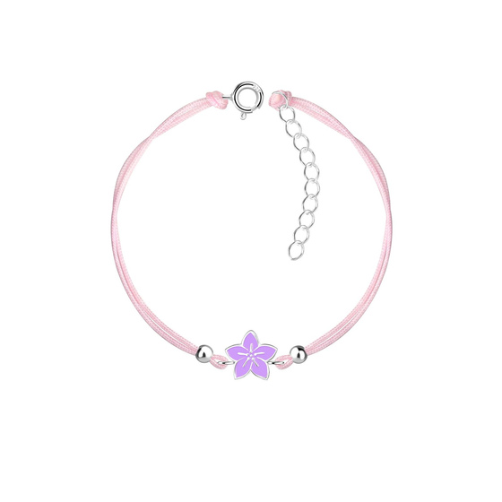 Blumen Kinder Armband 925 Silber