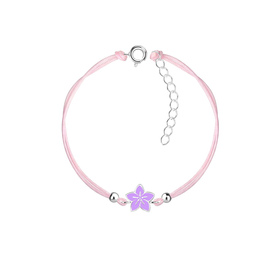 Blumen Kinder Armband 925 Silber