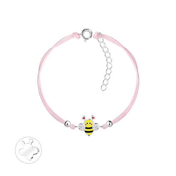 Bienen Kinder Armband 925 Silber