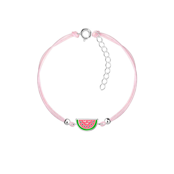 Wassermelonen Kinder Armband 925 Silber