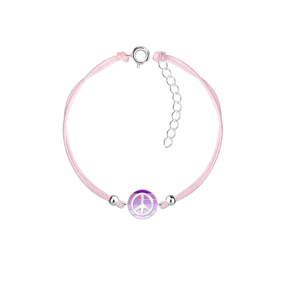 Peace Kinder Armband 925 Silber