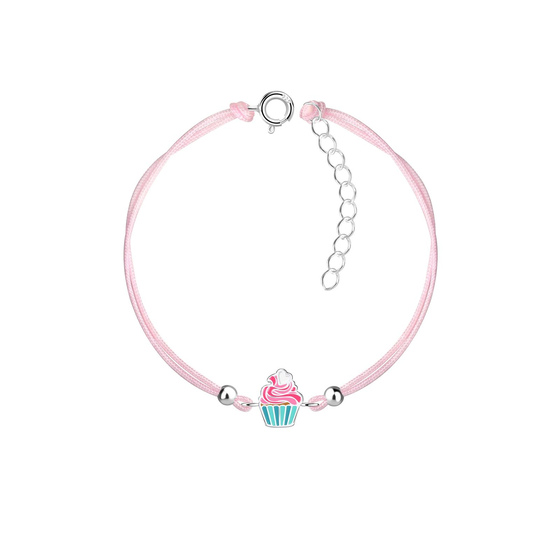 Cupcake Kinder Armband 925 Silber