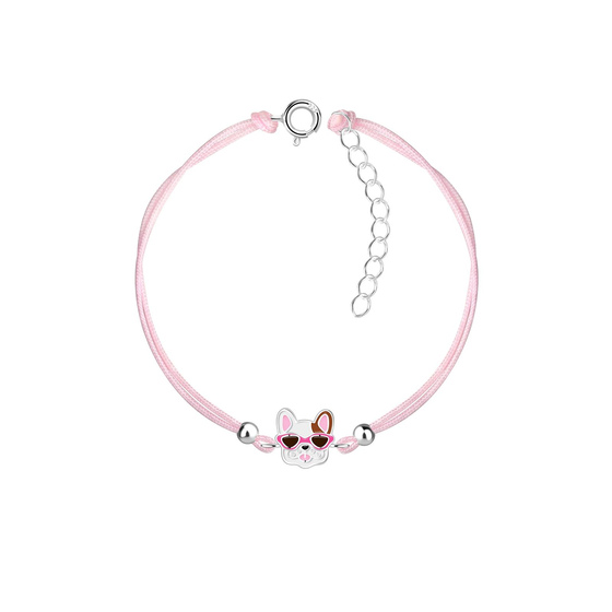 Franzsische Bulldoggen Kinder Armband 925 Silber
