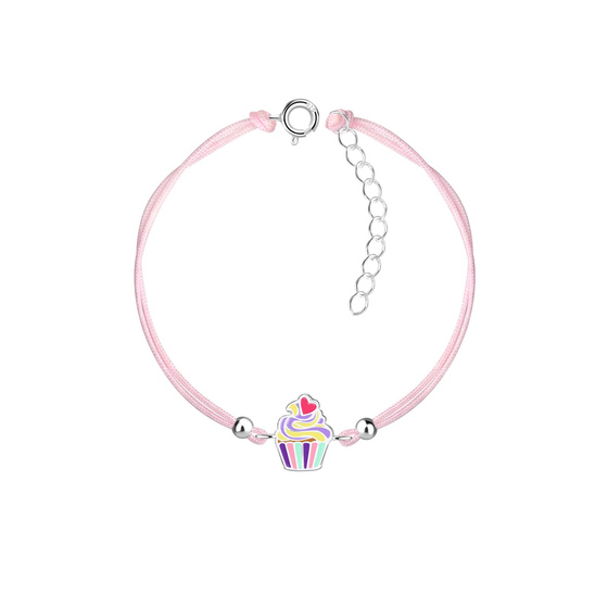 Cupcake Kinder Armband 925 Silber
