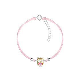 Eulen Kinder Armband 925 Silber
