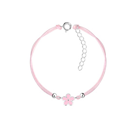 Blumen Kinder Armband 925 Silber