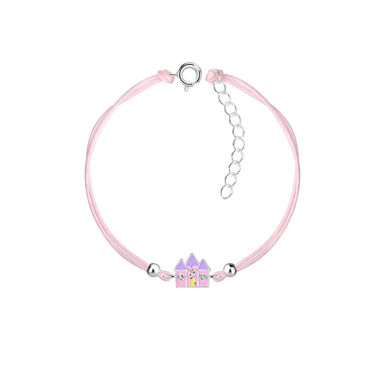 Schloss Kinder Armband 925 Silber