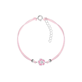 Blumen Kinder Armband 925 Silber