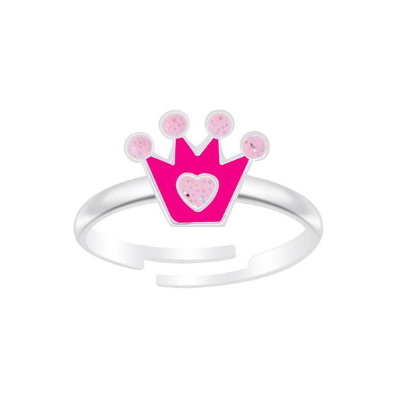 Kronen Kinder Ring 925 Silber