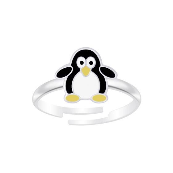 Pinguin Kinder Ring 925 Silber