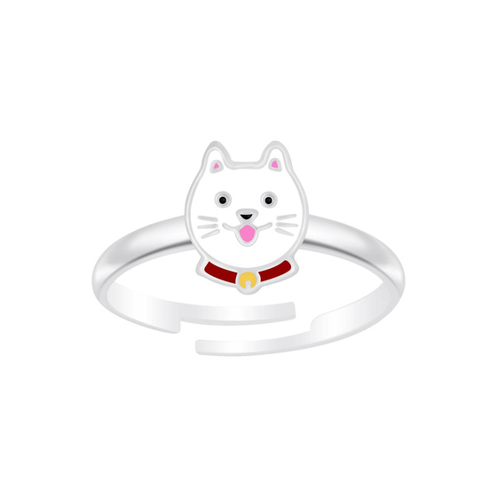 Katzen Kinder Ring 925 Silber