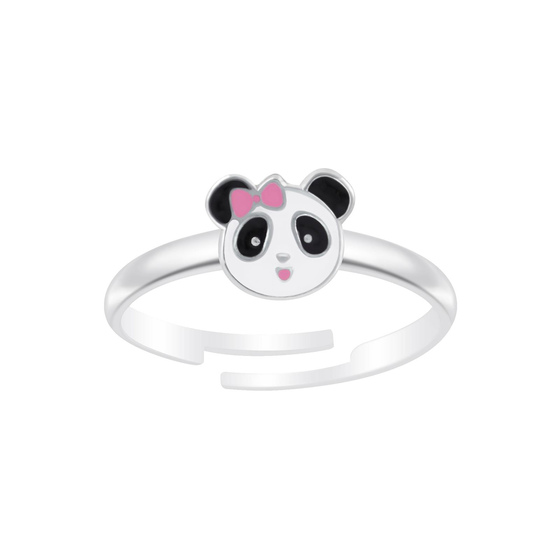 Panda Kinder Ring 925 Silber