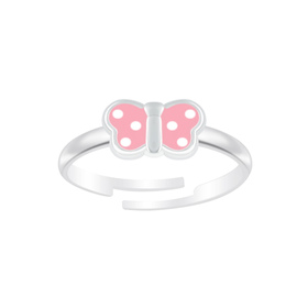 Schmetterling Kinder Ring 925 Silber