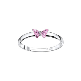 Schmetterling Kinder Ring 925 Silber