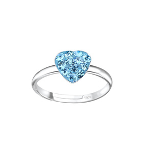 Herz Kinder Ring 925 Silber