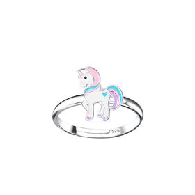 Einhorn Kinder Ring 925 Silber