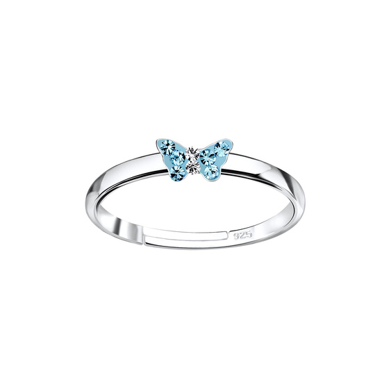 Schmetterling Kinder Ring 925 Silber