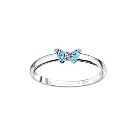 Schmetterling Kinder Ring 925 Silber