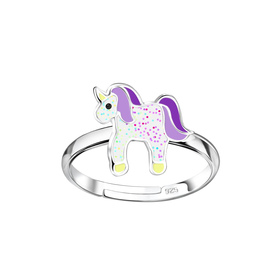 Einhorn Kinder Ring 925 Silber