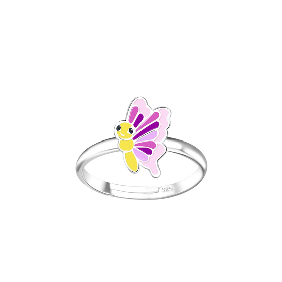 Schmetterling Kinder Ring 925 Silber