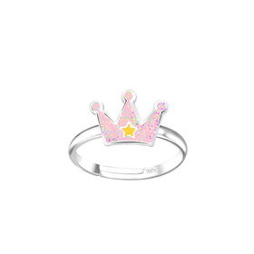 Kronen Kinder Ring 925 Silber