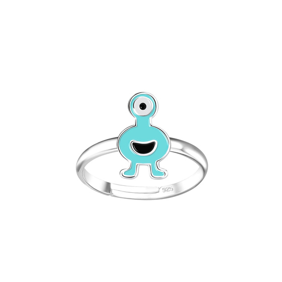 Monster Kinder Ring 925 Silber