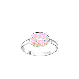 Donut Kinder Ring 925 Silber