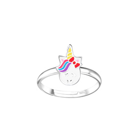 Einhorn Kinder Ring 925 Silber