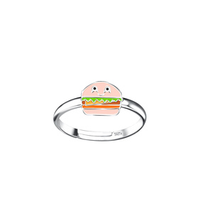 Burger Kinder Ring 925 Silber