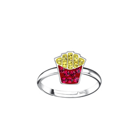 Pommes Kinder Ring 925 Silber