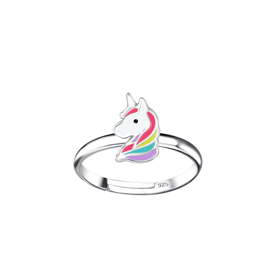 Einhorn Kinder Ring 925 Silber