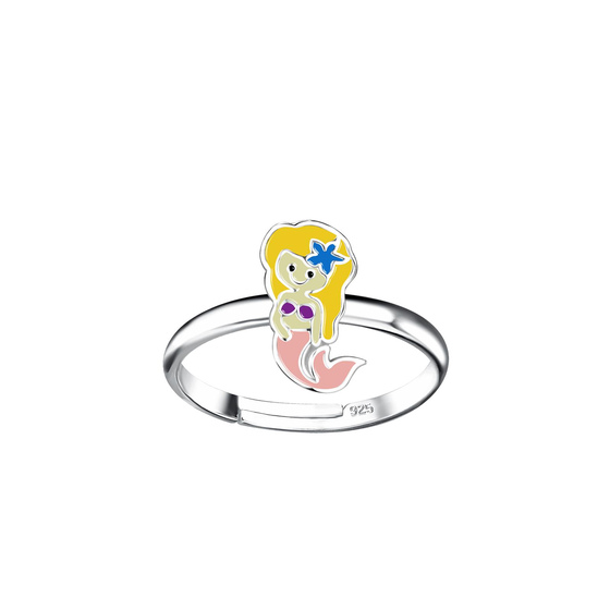 Meerjungfrauen Kinder Ring 925 Silber
