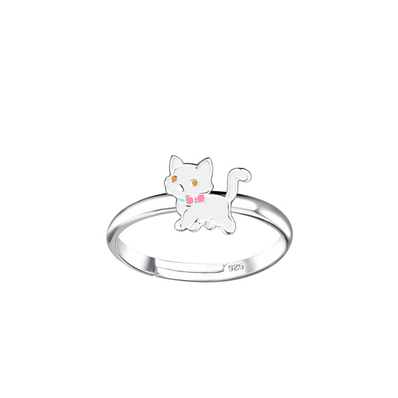 Katzen Kinder Ring 925 Silber