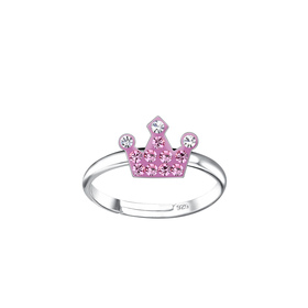 Kronen Kinder Ring 925 Silber