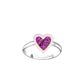 Herz Kinder Ring 925 Silber
