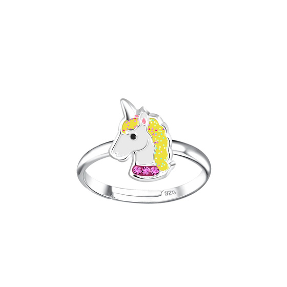 Einhorn Kinder Ring 925 Silber