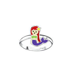 Meerjungfrauen Kinder Ring 925 Silber