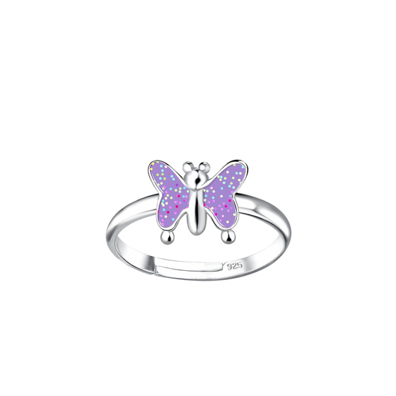Schmetterling Kinder Ring 925 Silber
