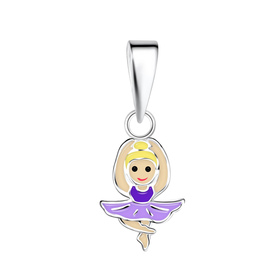 Ballerina Kinder Kettenanhnger 925 Silber